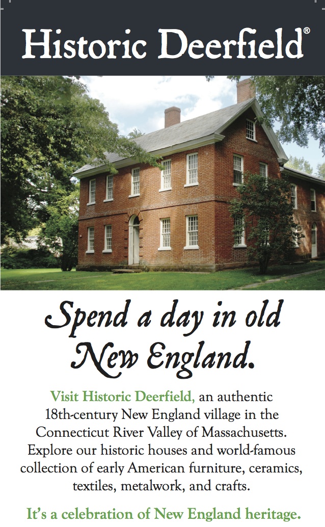 Flyer advertisement for Historic Deerfield